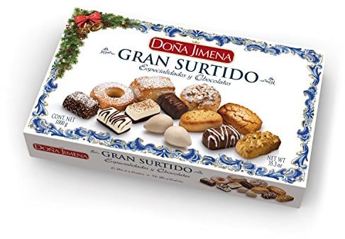 Doña Jimena Gran Surtido de Dulces Tradicionales 1000 Gramos, Especialidades y Chocolates Mini Pralinés Sabores Variados, Típico Dulce Navideño Receta Artesanal