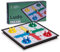 Yellow Mountain Imports Ludo Magnetisches Zusammenklappbares Mini Reise-Brettspiel-Set - 25 Zentimeter - Tragbares klassisches Strategiespiel-Set