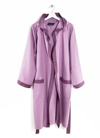 Caleffi - Accappatoio Uomo Donna Microfibra Morbido Leggero Assorbente Accappatoio Donna Uomo Rapida Asciugatura, Accappatoio Microfibra Cappuccio Tasche Cintura con Passanti e Gancio + Bag Coordinata