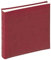 walther design Fotoalbum weinrot 26 x 25 cm Kunstleder mit erhabene Bünde, Classic FA-371-R