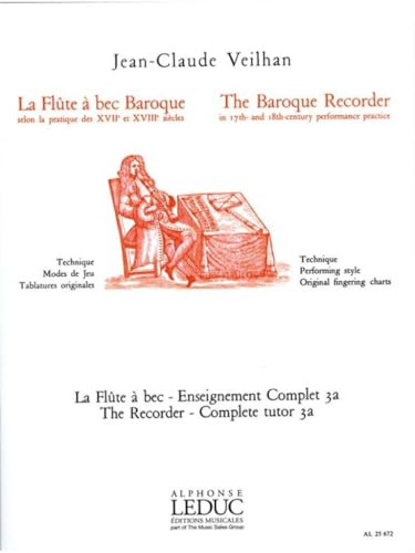 Jean-claude veilhan : la flute a bec vol.3 (la flute a bec baroque)