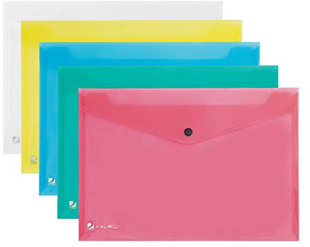 KING MEC Busta con bottone Pull A4 - Assortito - 111355