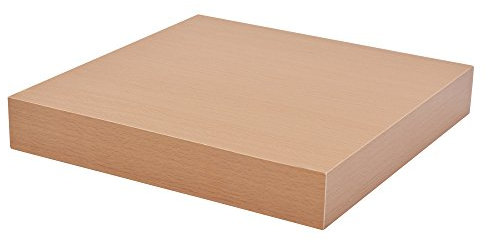 DURAline schwebendes Wandregal, Buche, 38 x 23,5 x 23,5 cm