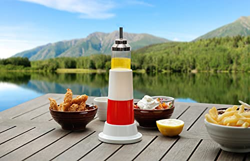 Thumbs Up LITEHSE - Leuchtturm Set - Salz, Pfeffer und Öl, Weiß