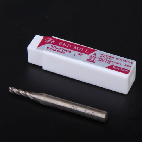 HSS 4 Flute End Rod Router Bit Groove Accessory – 3 mm x 6 mm