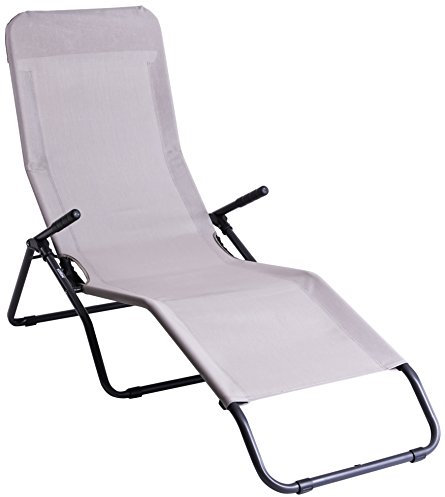 Stiliac 6800 Liege Pasha, Taupe, Rundrohr, Wippliege