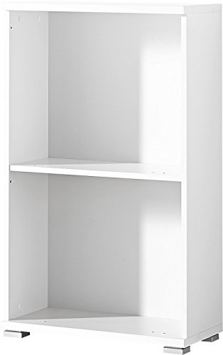 Germania 3260-84 Schuhschrank (Korpus) mit 2 Metallschuhkörben Colorado in Weiß, 53 x 91 x 30 cm (BxHxT) 31W / 30L