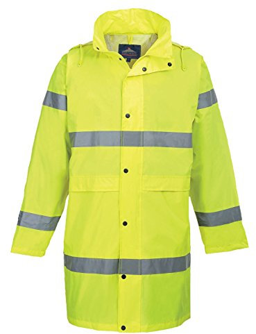 Portwest Hi-Vis Coat 100cm, Size: M, Colour: Yellow, H442YERM