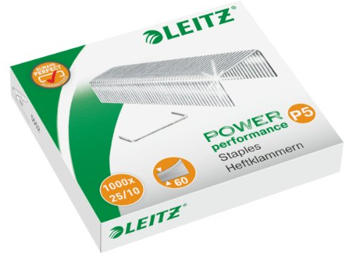Original Leitz Heftklammern im Sparpaket für Hefrgerät 5552 (5.000, 25/10 (Art.5574))
