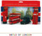 London Souvenir / Collectable Die Cast 8-9cm length Model Set Containing Bus, Taxi, Telephone Box and Post Box by Elgate