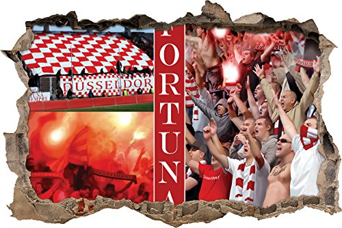 Ultras Düsseldorf, 3D Wandsticker Format: 92x62cm, Wanddekoration