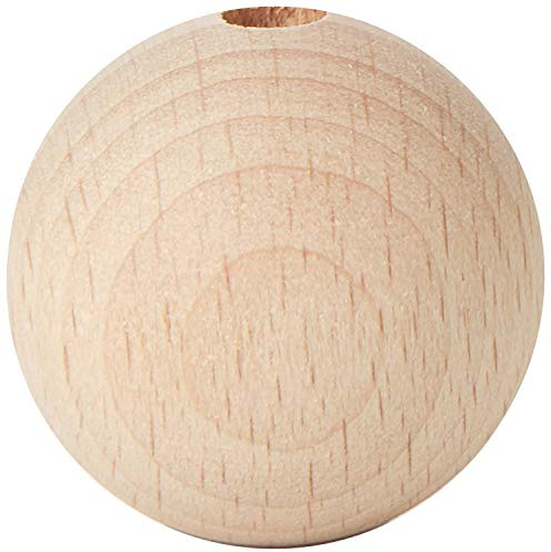 Rohholzkugel Holzkugel Kugel Holz Buche durchbohrt Ø 25 mm ø 6 mm 4 Stück