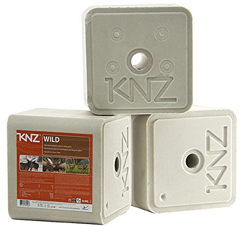 A&G-heute KNZ 30kg Wildleckstein 3 x 10 kg Mineralleckstein Salzleckstein Leckstein Wildtierleckstein Wild REH Hirsch