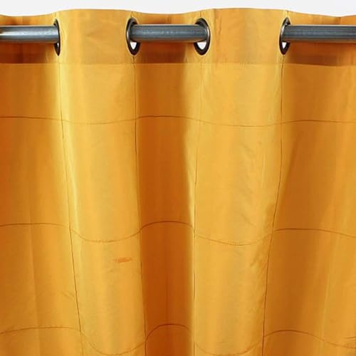 Thedecofactory Gelb Polyester TAFT Vorhang, William (150 x 250 cm)