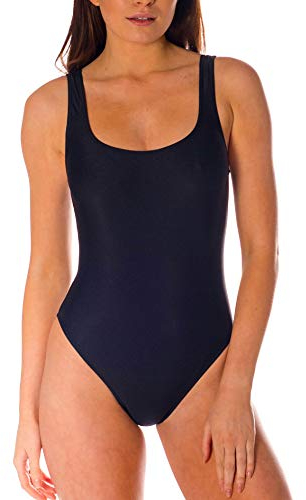 Kiniki Black Ladies Swimsuit One Piece Backless Women's Monokini - Handmade in England (20)