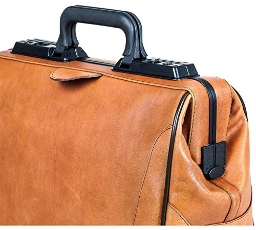 Dürasol Rusticana Arzttasche, 2 Vortaschen, Spender, groß, hellbraun