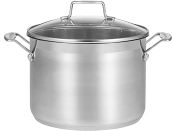 SCANPAN Impact Stock Pot with Lid, Steel, 24 cm
