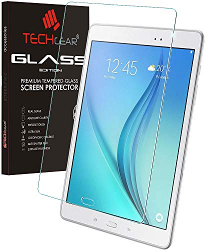 TECHGEAR Galaxy Tab A 9.7 VERRE, Protecteur d'Écran Original en Verre Trempé Compatible pour Samsung Galaxy Tab A 9.7 (Séries SM-T550)