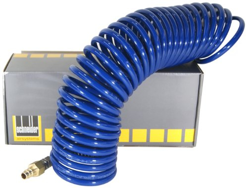 TTS D770131 Spiralschlauch mit Kupplung und Tülle, 6 mm/7.5 m