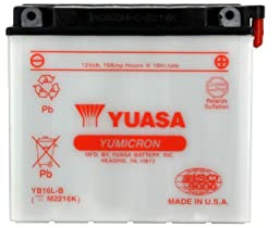YUASA BATTERY YB16L-B open without acid