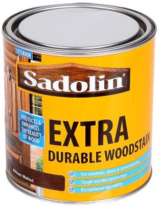 Sadolin EXTRA WOODSTAIN (YELLOW TIN) 1lt - African Walnut