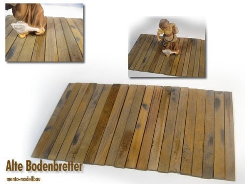 Alte Holzbodenbretter Krippenbau, 25 Stck, Krippe Weihnachtskrippe