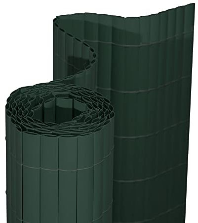 jarolift Canniccio in PVC Premium Schermo Paravista Protettivo per Giardino Balcone Terraza, 100 x 300 cm, Verde
