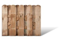 Robuste Zaunelemente als Sichtschutzauf der Terrasse in den Maßen 100 x 90 cm mit starken Lamellen aus Kiefer/Fichte Holz, druckimprägniert Frankfurt