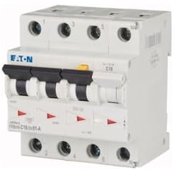 Eaton 170929 FI/LS, 16A, 100Ma, LS-Kennlinie-C, 3P+N, FI-Char: A
