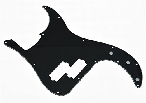 KAISH P-Bass-Pickguard mit 13 Löchern, PB-Kratzplatte, Bass-Pickguard für USA/Mexiko, Präzisions-P-Bass, schwarz, 3-lagig