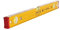 STABILA Wasserwaage Type 96-2, 61 cm, extrasteifes Alu-Profil, 1 Horizontal-Libelle, 2 Vertikal-Libellen, stoßdämpfende Endkappen, integrierte Rutsch-Stopper, Made in Germany