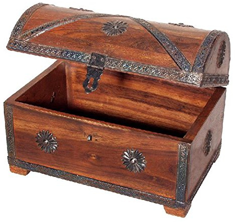 Bartl 107179 Piraten-Schatztruhe, braun