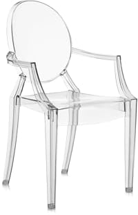 Kartell Lou Lou Ghost, Sedia per Bambini, Cristallo, 37 x 39 x 63 cm