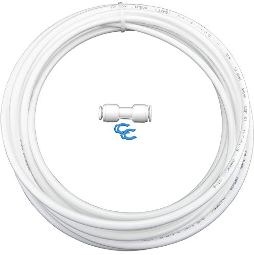 7m Kühlschrankschlauch inkl. Verbindungsstück 1/4Zoll Verlängerung für Side by Side Kühlschrank Wasserfilter