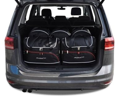 KJUST Dedizierte Kofferraumtaschen 1 stk kompatibel mit VW TOURAN III (5T) 2015+