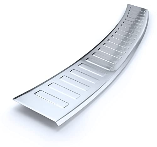 tuning-art 788 Edelstahl Ladekantenschutz passend für Skoda Octavia 3 Kombi 2013-2017, Farbe:Silber
