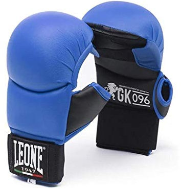 LEONE 1947, Gants de Karaté, Adulte Unisexe, Bleu, S, GK096