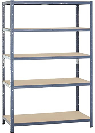 Dysell - CDF Regal 180x120x50 blau - Steckregal Lagerregal Schwerlastregal Magazinregal Blechregal Pflanzregal