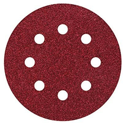 wolfcraft Haft-Schleifscheiben Ø 115 mm, Körnung 40 I 2269100 I Optimal für Holz und Metall I für Exzenterschleifer I 25er-Pack