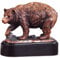 Statue laufender Bär, Bronze