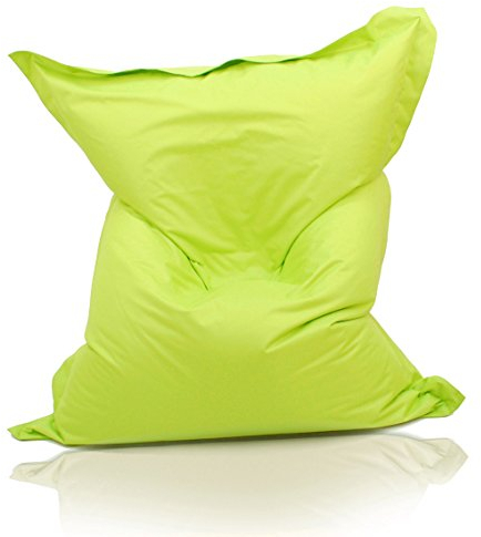 Kinzler S-10026/27 XXL Riesensitzsack, 140x180 cm, Sitzsack Outdoor Indoor, in vielen verschiedenen Farben, mit Innensack, apfel grün