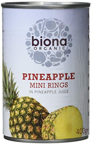 Biona Organic Mini Pineapple Rings 420 g (Pack of 3)