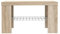 FORTE Calpe Sitzbank, Holzwerkstoff, Sonoma Eiche , 69 x 34.79 x 38.9 cm