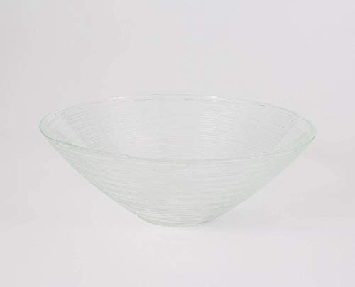 innaGLAS Coupelle Ronde en Verre Linus, Transparent, 7cm, Ø 20cm - Coupelle apéritif - Coupelle décorative