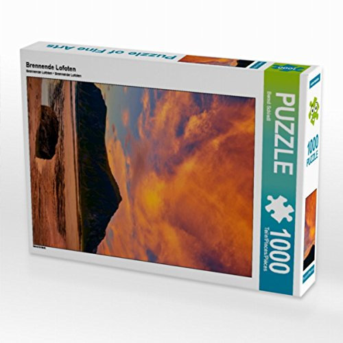CALVENDO Puzzle Brennende Lofoten 1000 Teile Lege-Größe 48 x 64 cm Foto-Puzzle Bild von Bernd Schiedl