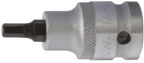 SW-Stahl 05102L Inbuseinsatz 1/2 Zoll - Innensechskant Bit 5 x 53 mm | Schraubendreheinsatz aus Chrom-Vanadium-Stahl, kurze Ausführung, brünierte Oberfläche, Premium Werkzeug-Qualität