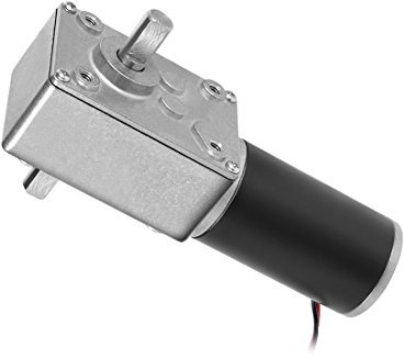 sourcing map Arbre Moteur Engrenage Vis Sans Fin Double DC 12V 30RPM Moteur Réduction Vitesse