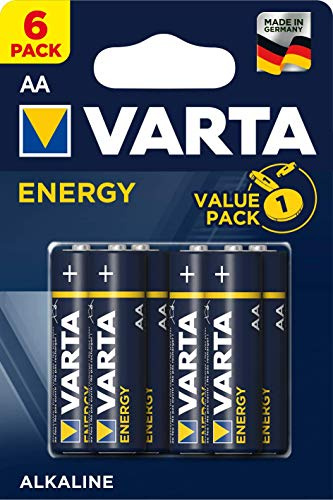 Varta bv-6 Ah – Pile (alcaline, cylindrique, 1.5 V) Bleu, Jaune