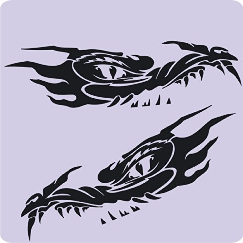 2 Drachen-Aufkleber zur Dekoration von Wänden, Glasprodukten, Fliesen und allen anderen glatten Oberflächen