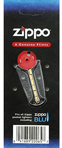 Zippo Flints Individually Carded 6 pack Set of 2 (12 FLINTS)